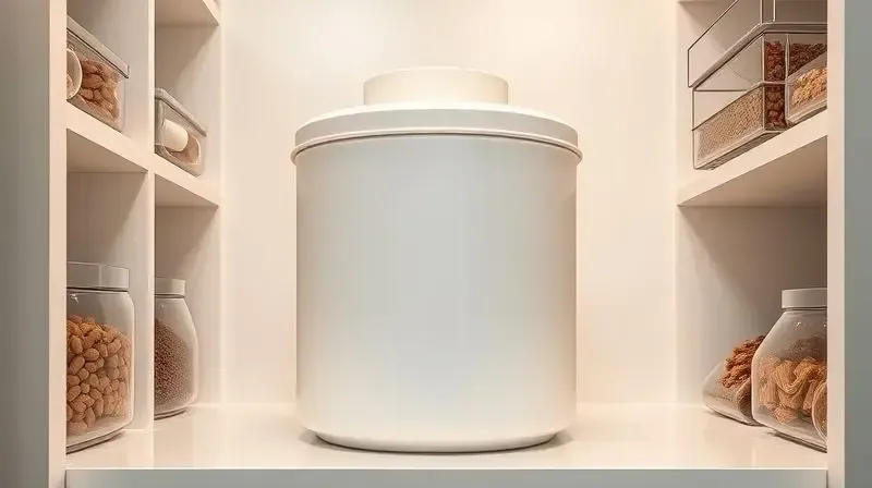 Porta-ração hermético e apropriado para guardar a comida do Pitbull, mantendo o alimento fresco e livre de contaminação.