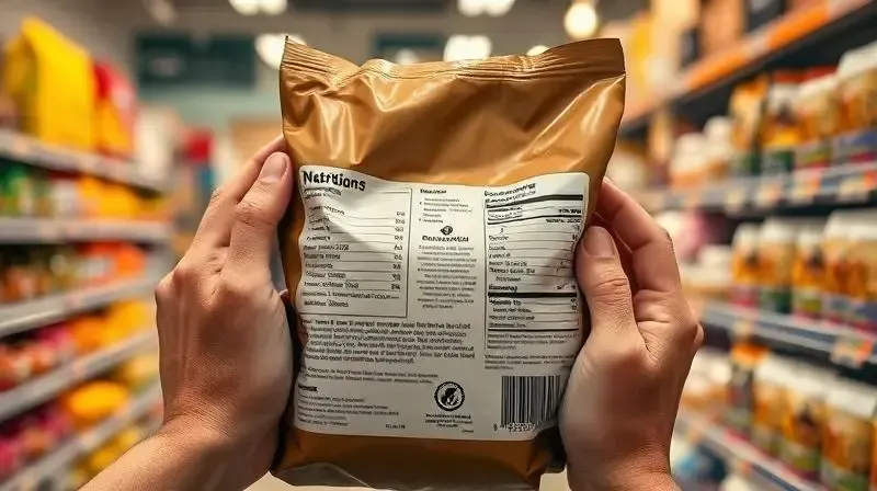Pessoa analisando o rótulo de ingredientes de um saco de ração para escolher a melhor opção para seu cão Weimaraner.
