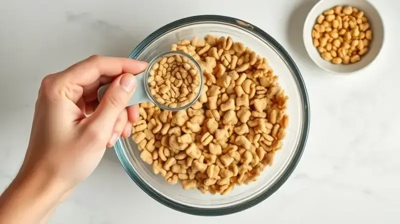 Guia visual de como fazer a transição para a ração Magnus, com mãos misturando a ração nova e a antiga em um pote de comida.