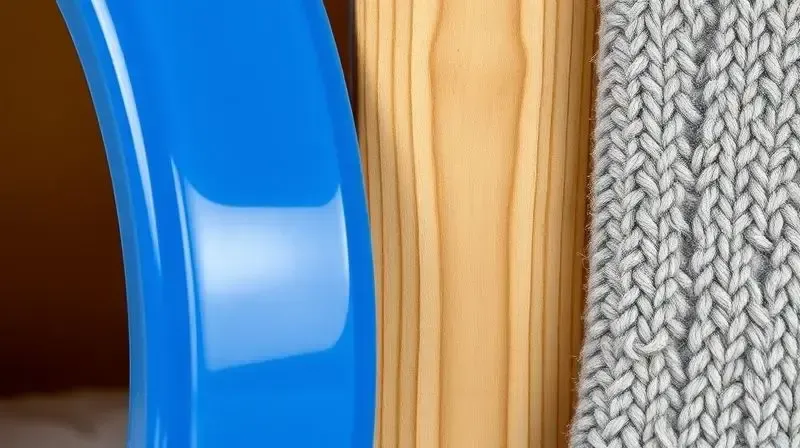 Comparativo de materiais para casinha de cachorro, mostrando em detalhe a textura do plástico, madeira e tecido.