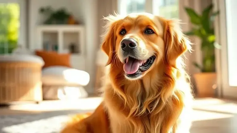 Cão saudável com pelagem brilhante, representando as vantagens de uma alimentação balanceada como a da Fórmula Natural.